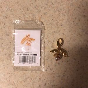 Spartina oak leaf charm